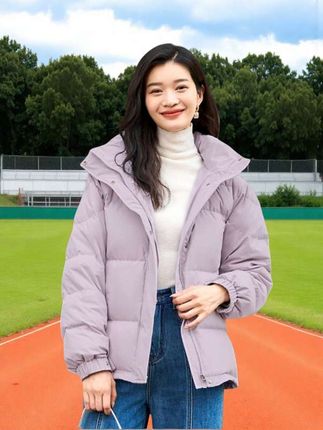 #高品质羽绒服 #冬季必备 #雅鹿蓄热保暖#短款连帽#时尚穿搭