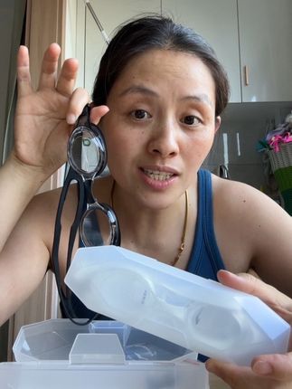 鸿星尔克高清泳镜,男女同款泳镜