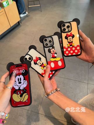 哇塞~这个带耳朵的立体米奇米妮也太可爱了叭 好朋友我们一人一个叭#这也太好看了 #仙女必备 #爱了爱了 #这个手机壳真的长在我心巴上了