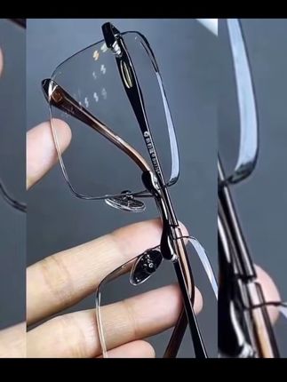 水晶石老花眼镜冰糖浅色商务款无框网红时尚清凉养眼护目男款眼镜#老花镜 #防蓝光老花镜 #眼镜防蓝光防辐射 #老花眼怎么选老花镜 #东海水晶眼镜