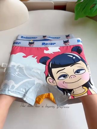 男孩子看了走不动系列!!颜值高#面料柔软舒适,还不会卡裆夹屁屁,特别适合不爱穿#内裤的娃#儿童短裤#哪吒