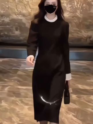 品质女装#秋季新款时尚百搭连衣裙#高级感气质穿搭#简约大气 上档次#显瘦减龄谁穿谁好看#