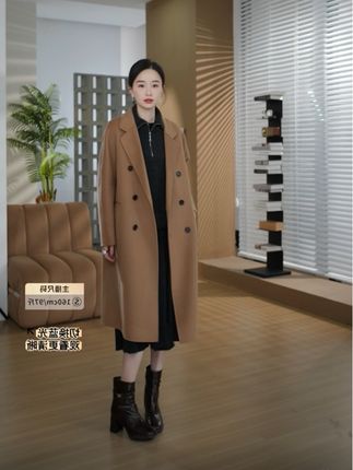 “原单线.经典6粒扣”绵羊毛92%山羊绒大衣#秋装 #邱莹莹 #高级感穿搭 #优雅气质 #大衣