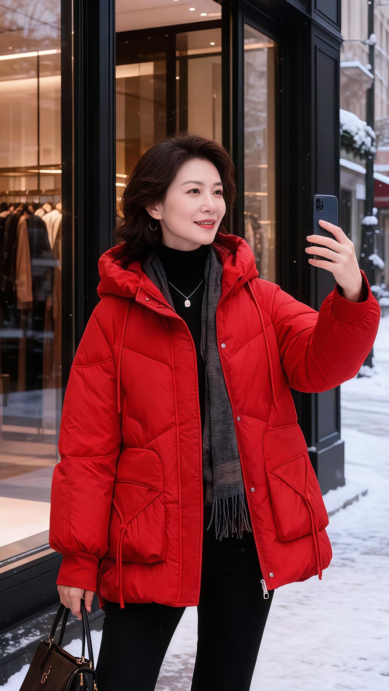 秋冬温差大,这款连帽棉服让你从容应对。入秋之后,气温说变就变,上午还暖意洋洋,傍晚就冷风飕飕。对于既要兼顾时尚又追求保暖的都市女性来说,选一件合适的外套太重要了。这款连帽棉服,有经典黑、活力绿、热情红等多种颜色可选。它的连帽设计能抵御寒风,宽松的版型不挑身材,还能轻松搭配各种内搭和下装。不管是在温暖的室内办公,还是在服装店挑选新衣,或是在飘雪的街头记录美好,它都能给你满满的温暖与时尚感。再也不用为温差大而纠结穿什么,一件它就能让你在不同场景中都从容自在,既解决了秋冬保暖的痛点,又满足了对时尚的追求。#时尚气质穿搭 #减龄气质 #棉服也能穿出时尚感 #秋冬穿搭 @DOU+上热门