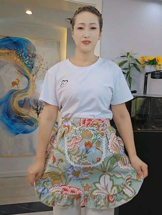 【半截围腰帆布女士半身围裙加厚家用短款网红厨房防水耐磨2025新款】#防水防油围裙厨房专用 #半身围裙#谁穿谁好看#超便宜超划算@巨量千川