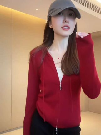 SW速惟新款休闲日常百搭显瘦圆领时尚轻薄修身长袖气质卫衣1534#连帽外套女 #时尚显瘦穿搭 #秋季搭配 #入秋高级感穿搭攻略 #薄款外套女