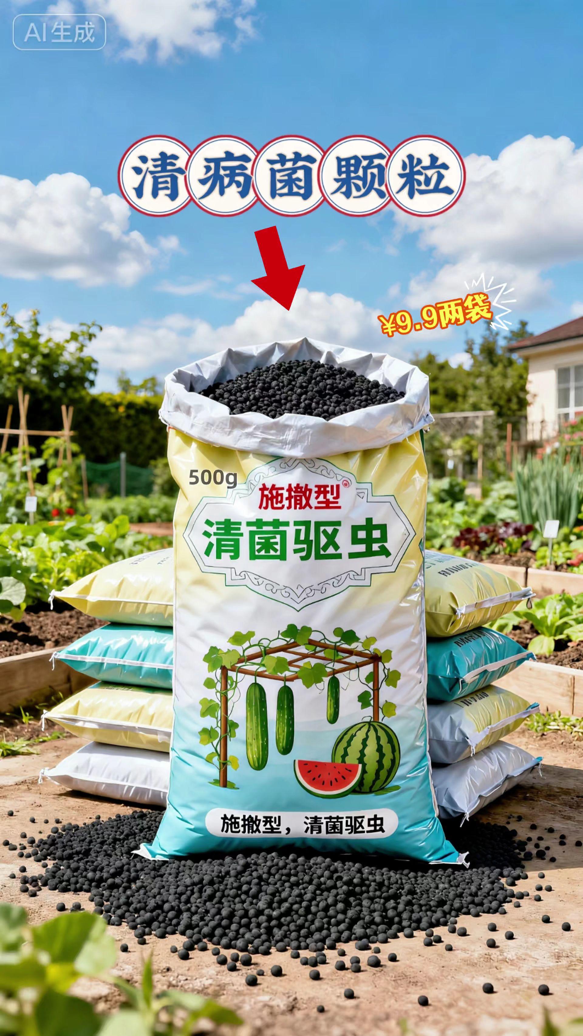🌱【清病菌颗粒】土壤卫士来啦!🌱。告别黄叶烂根!专为瓜果蔬菜研发的"清病菌颗粒" ✅ 施撒型设计,操作超简单 ✅ 有效驱虫抑菌,减少病虫害 ✅ 适用于黄瓜、西瓜等多种作物 家里阳台/小菜园必备!让种植更轻松~ 👉点击下方链接了解更多 #家庭种植 #阳台种菜 #园艺必备 #种植技巧 #有机肥料