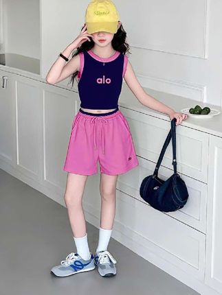 #生女儿就要这样穿 #女童背心套装#休闲穿搭 #中大童童装 #夏季新款