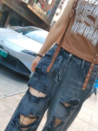 #显瘦牛仔裤 #个性穿搭