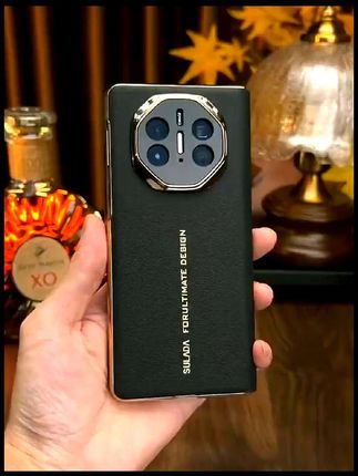 【真皮壳膜一体全包】适用华为MateX6手机壳磁吸防摔matex5高档商务