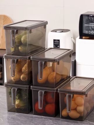 【5个超超大号】冰箱收纳盒厨房水果手柄保鲜盒收纳整理鸡蛋收纳盒#收纳整理 #价格实惠质量好 #好东西一起分享 #爆款热卖中 #厂家直发