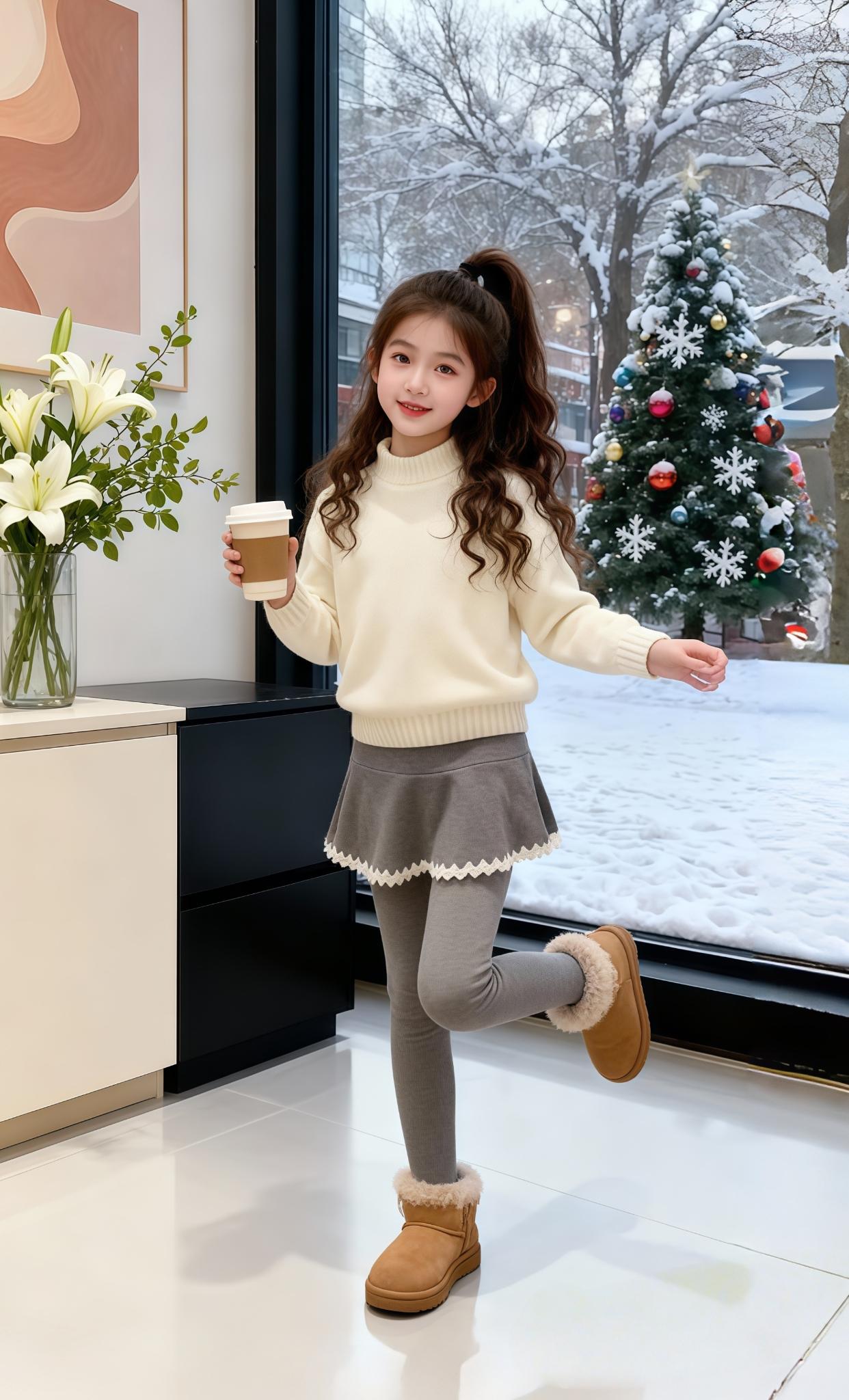 #女童穿搭 #甜美穿搭 #甜美女孩 #打底裤女 #打底裤