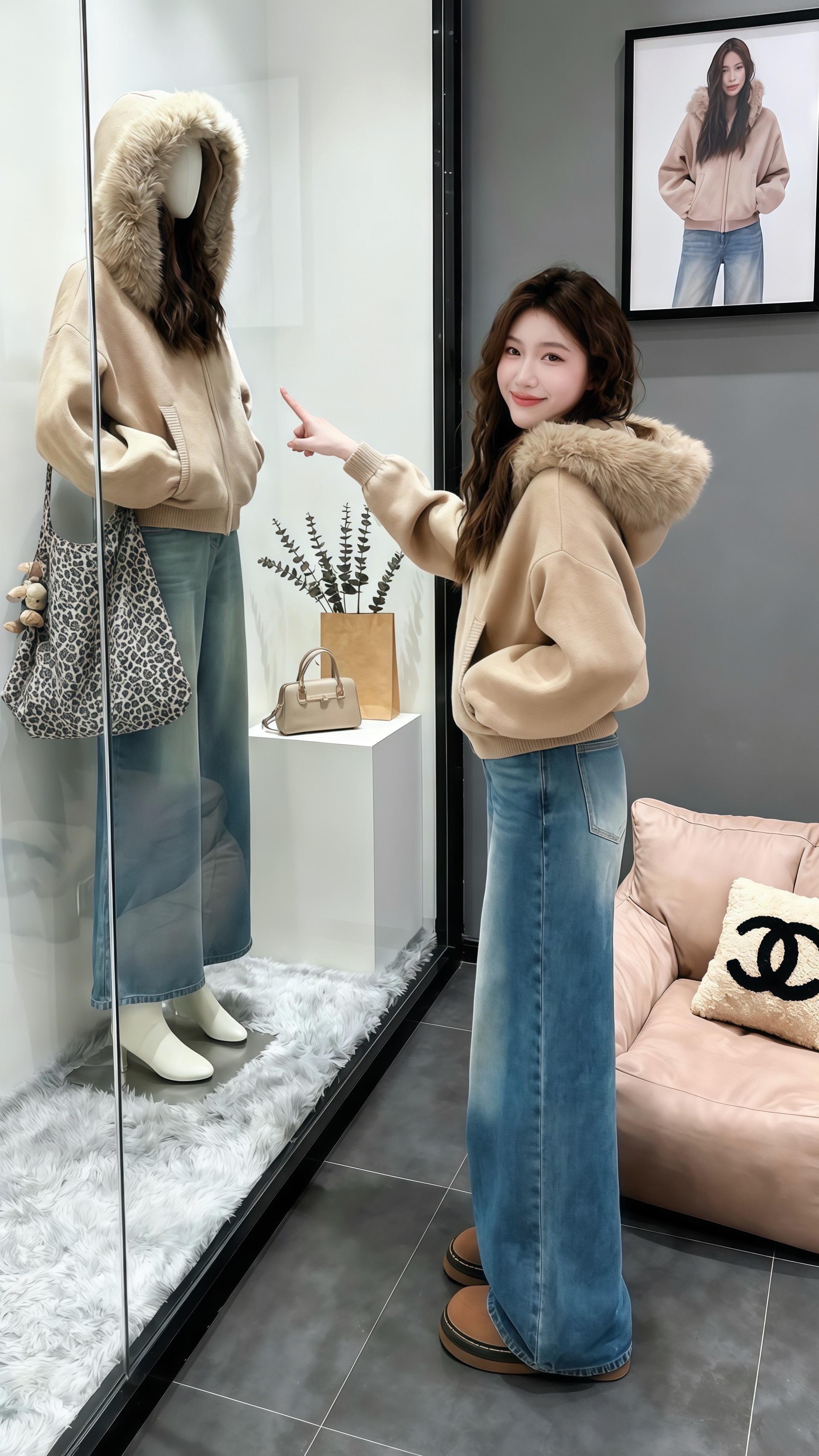 《秋冬穿搭日记》初雪簌簌铺满街道,浅卡其大毛领毛衣成了街头最温柔的存在。林晚抱着博美“泡芙”,在常去的咖啡店外驻足。 这款毛衣是她的心头好,大毛领蓬松得像雪球的绒毛,浅卡其色调暖乎乎的。 雪落肩头,咖啡店暖光映出她的身影,毛衣裹住的不仅是温度,更是在降温的深秋里,被“泡芙”陪伴的温暖日常。穿上它漫步初雪街头,把冬日的浪漫与治愈,都穿在身上 。#韩系穿搭 #气质穿搭 #慵懒风穿搭 #小个子显高显瘦穿搭 #秋冬穿搭