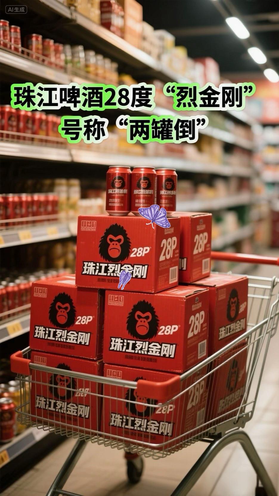 这酒直接给我整懵了—28°P珠江啤酒烈金刚。 谁还不知道珠江啤酒的“烈金刚”啊!28°P原麦汁浓+12.8%vol酒精度,入口醇厚带劲,浓郁的麦芽香气瞬间充斥口腔,酒花的苦味与麦芽的香甜完美融合,带来前所未有的味觉冲击。冰镇一下,口感更好!#啤卑酒 #精酿啤酒#珠江啤酒 #快来一起尝个鲜#啤酒推荐