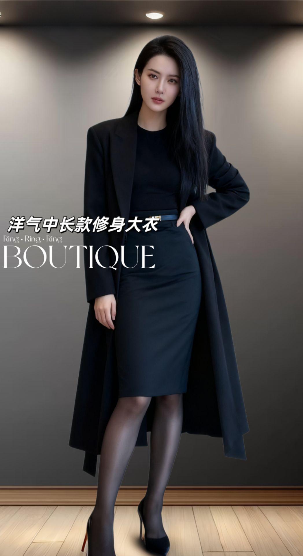 一眼就爱上这款洋气修身中长款大衣啦。#AI扩图 冯岛中长款风衣:秋日女神的经典之选 冯岛中长款风衣,堪称秋季女神风“老爆款”新作。利落直筒剪裁拉长身形,恰到好处的长度遮肉显高,尽显高级气场。精选垂坠面料,抗风又显质感,黑色自带复古韵味。无论是搭连衣裙还是牛仔裤,都能轻松穿出优雅格调,承包整个秋天的女神范儿。#女性穿搭 #女神穿搭 #通勤搭配 #职场穿搭