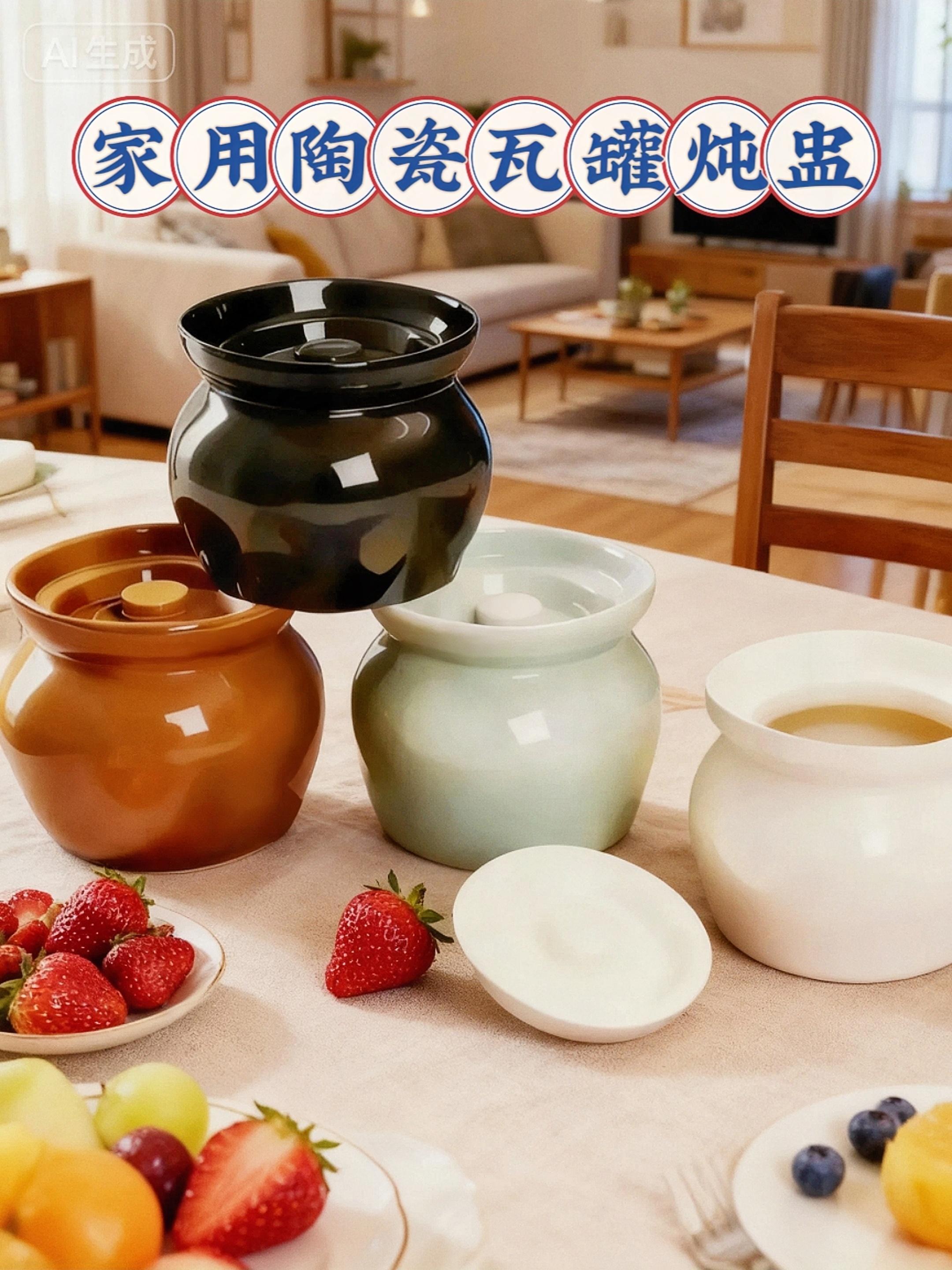 平时喜欢煲汤炖菜的朋友一定要入手这个陶瓷瓦罐炖盅,它是采用陶土高温精心烧制而成,不仅保温性能好,而且耐冷又耐热,无论是用来煲汤、炖粥还是蒸米饭都特别合适。有了它,以后再也不用去外面吃炖菜了,自己在家做,干净卫生还实惠,赶紧给家里备上几个吧!#陶瓷瓦炖盅 #上热搜#厨房好物 # #健康养生 #好物推荐🔥