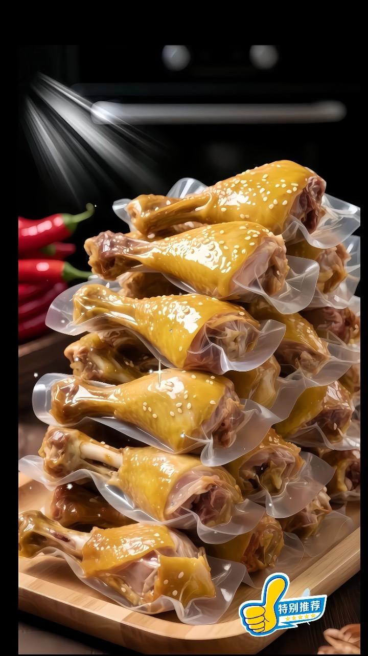 香辣盐焗鸭小腿。太过瘾了!这个香辣鸭小腿严选优质部位,红棕外皮裹满辛香调料,油润光泽挑逗味蕾。每一口都能感受紧实弹嫩的肉质与麻辣鲜香的碰撞,撕开时筋肉相连的撕扯感让麻辣快感从舌尖蔓延至指尖,办公室解馋、露营分享、深夜追剧,随时随地点燃味蕾狂欢!#纯天然无添加#香辣鸭小腿#麻辣鲜香#追剧小零食