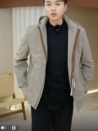 【鹅绒】劲霸男装秋冬新款男士夹克轻薄羽绒服连帽外套|VRDE3323#劲霸男装秋冬新款#连帽羽绒服#越穿越好看#