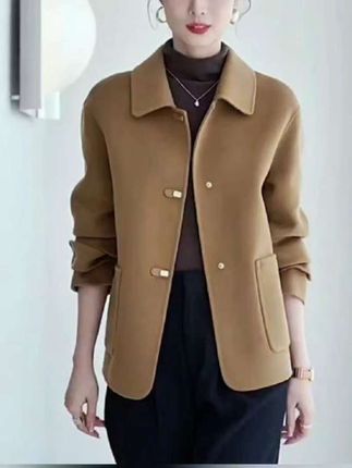#双面呢女款短大衣 #女上衣 #时尚穿搭