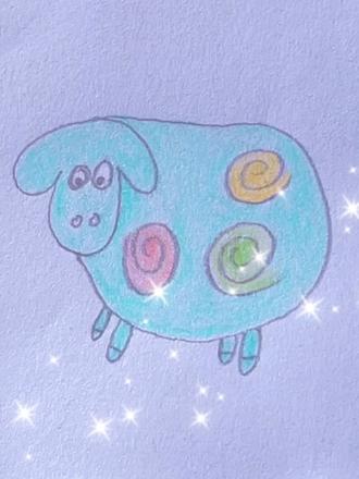 手残党一学就会的可爱小羊 太简单了 #零基础学画画 #儿童简笔画 #亲子简笔画 #育儿简笔画 #小羊简笔画