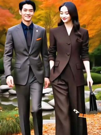三件套女西装2025春季新款高腰阔腿裤高级西服外套女人味气质套装#春秋穿搭 #高级感穿搭 #谁穿谁漂亮 #外套穿搭