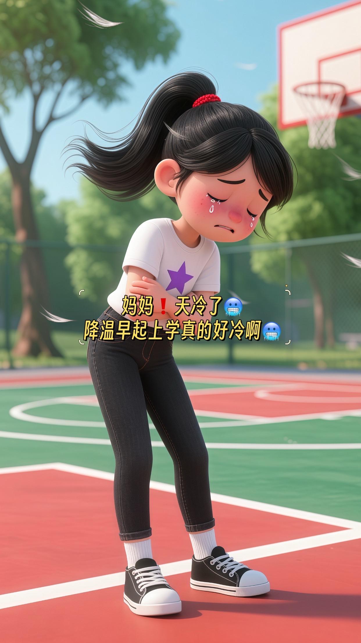 降温天冷了,女儿早起上学直喊好冷啊🥶。#早秋穿搭三分钟出门不是梦#初秋一周不重样穿搭#秋天变时髦就从韩系穿搭开始#早秋贵气感穿搭#被秋日氛围感穿搭拿捏了