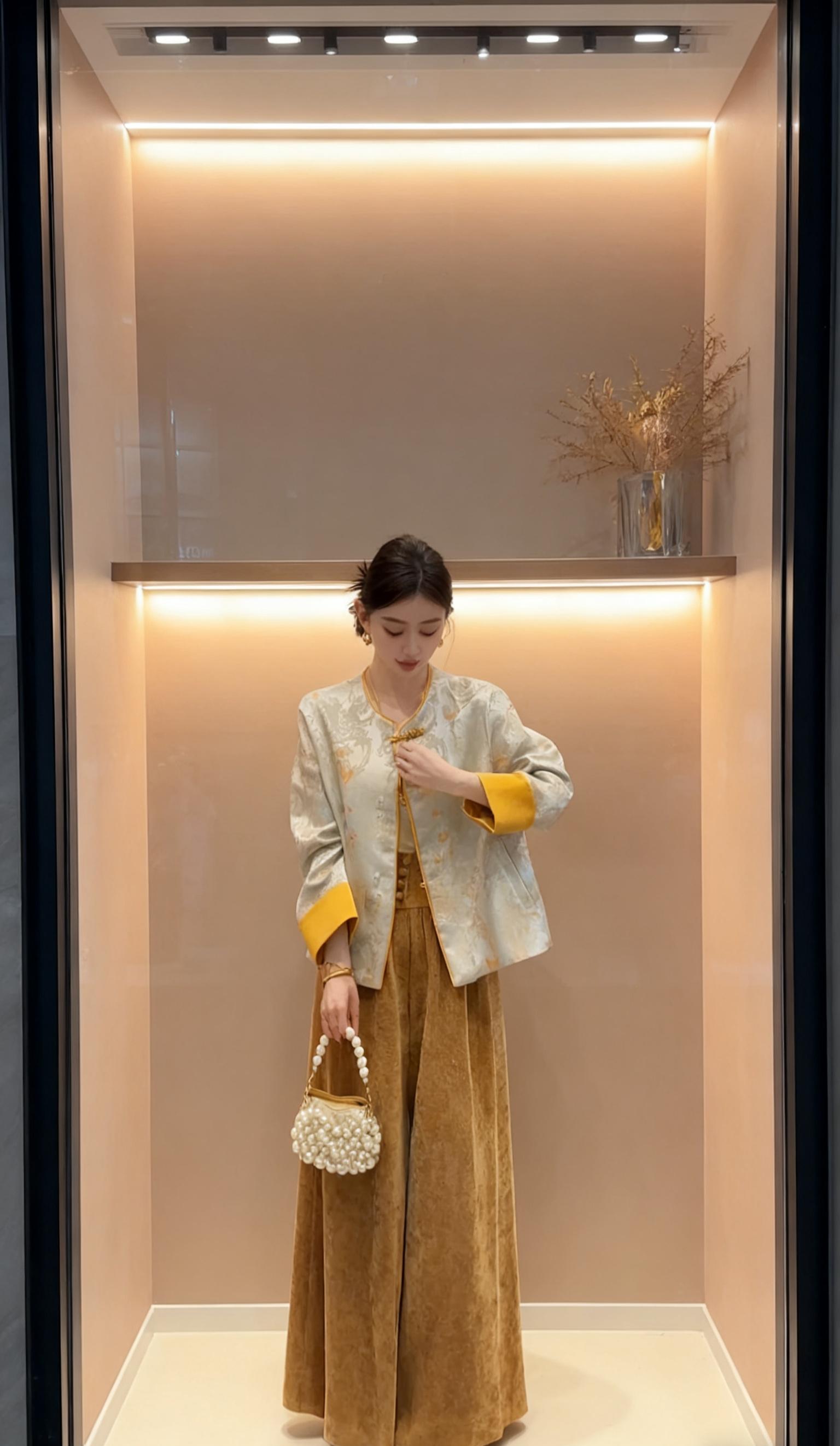 #新中式穿搭 #这个秋天被琥珀系治愈了#秋天第一杯琥珀流光#早秋冷冽又随性的气质穿搭#初秋一周不重样穿搭
