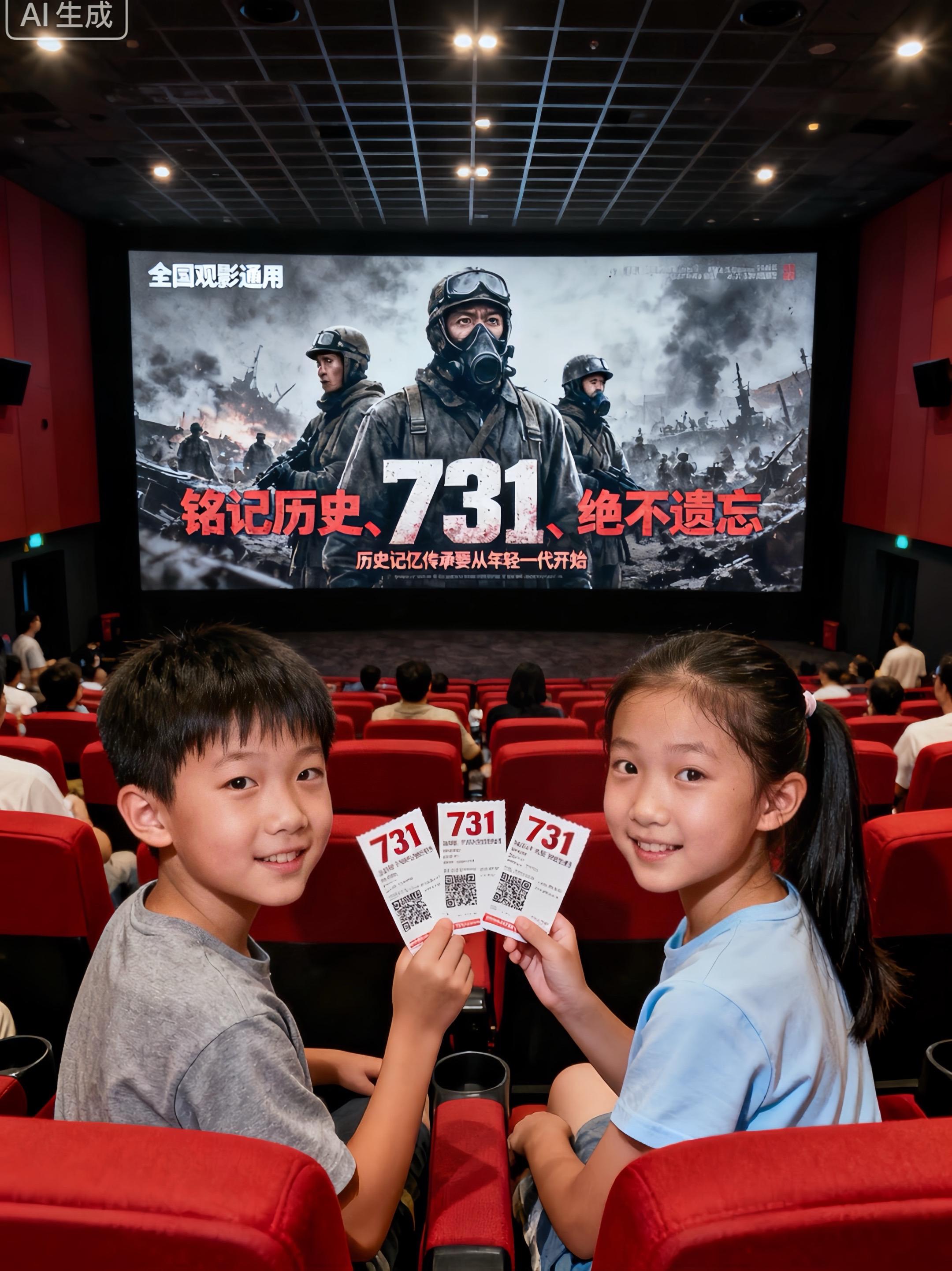 我也打算带着孩子一起去看呢,你们都看了吗?#强烈推荐 #内容太过真实 #731电影 #勿忘国耻牢记历史警钟长鸣 #观影