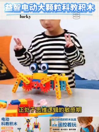 #好物推荐🔥 【遥控版】益智电动大颗粒科教积木3-6岁儿童亲子DIY积木拼装玩具 #每日推荐 #好物推荐 #分享好物 #分享