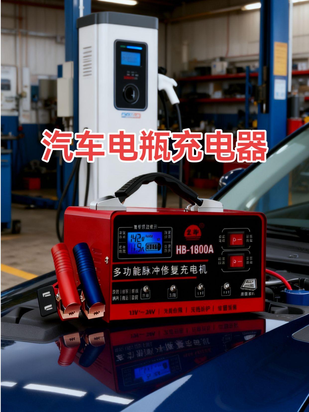 1. 宏渤直销!12V24V汽车摩托通用,纯铜全智能电瓶充电器,高效省心 #新能源 #维修保养 #强烈推荐