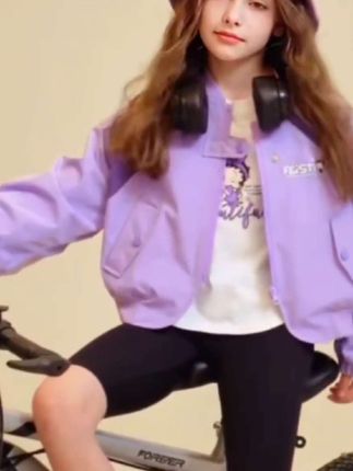 贝蒂女童春秋三防短款夹克外套秋季2025新款洋气大童上衣潮#外套#女童外套##时尚穿搭 #时尚气质穿搭 #潮酷穿搭