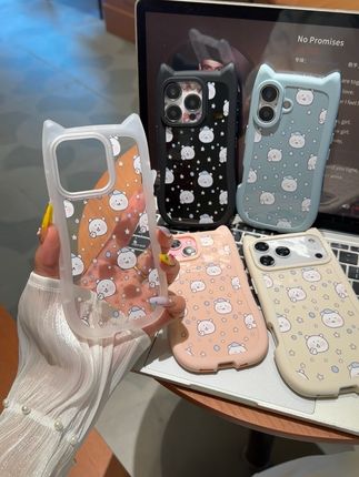 波点自嘲熊手机壳#这个手机壳真的长在我心巴上了