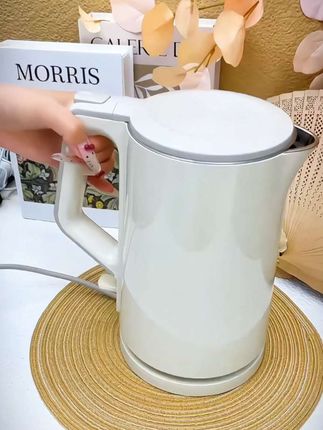 #创作灵感家用选美的热水壶大容量全自动双层防烫设计官方正品有保障#美的不锈钢热水壶