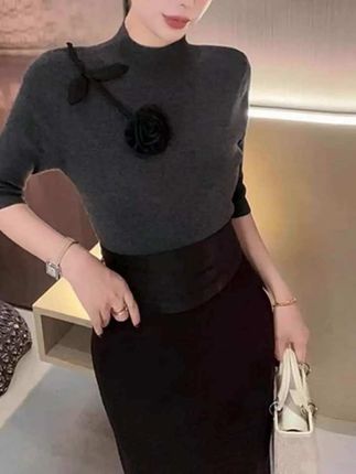 #打底衫 #毛织衫外套 #打底上衣 #休闲裤 #阔腿裤