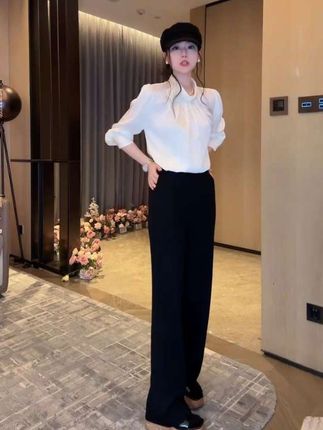 DALI PLUS“百搭王直筒裤”弹力松紧腰,收腰显瘦#谁穿谁好看系列 #直筒裤 #双十一必买 #秋冬穿搭#高贵显气质