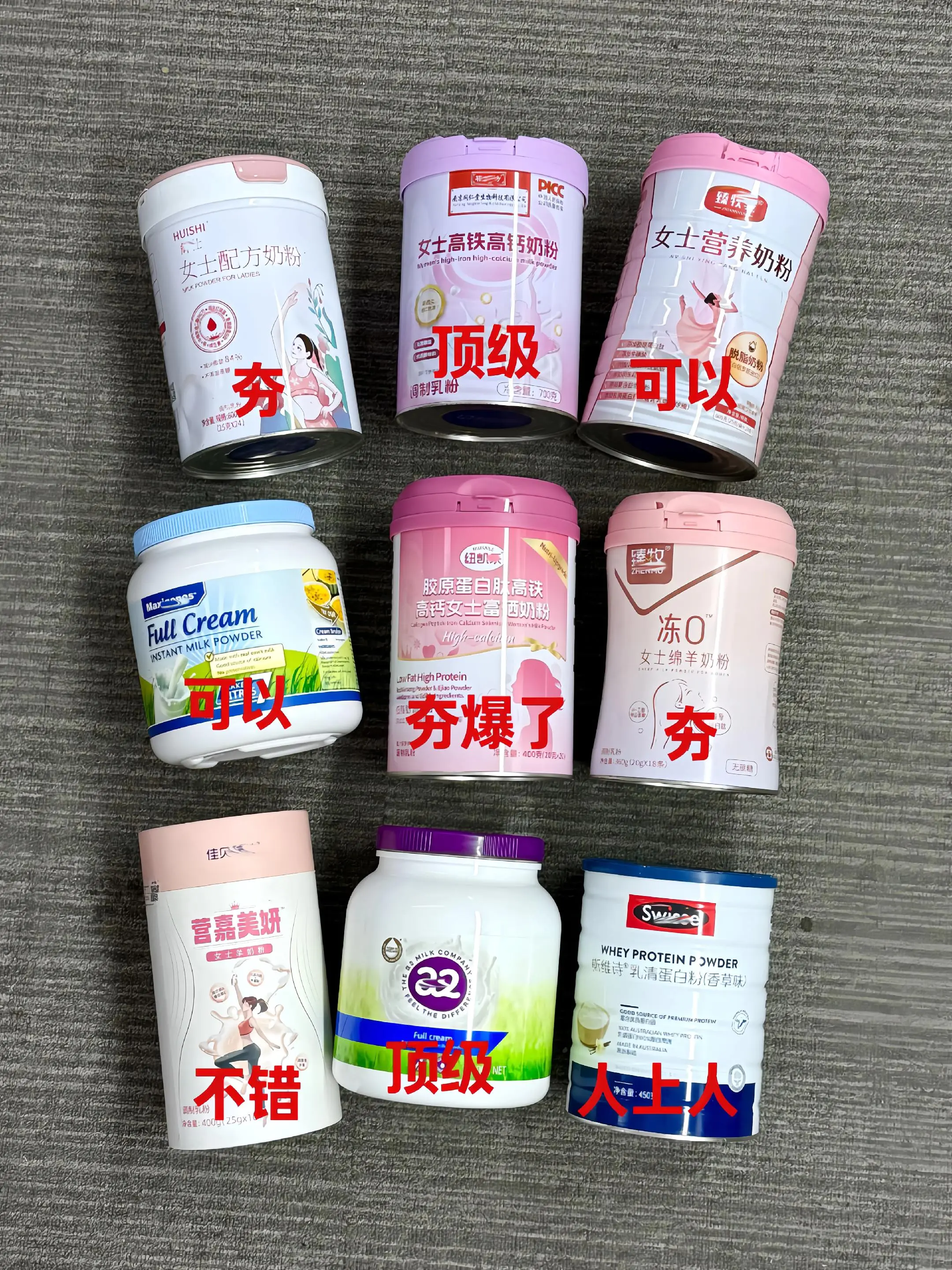 中登女反复回购的女士奶粉合集..... 有问就有答,纯属自用 - 抖音