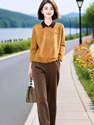 #爆改中老年女装 #春秋新款 #女装穿搭 #时尚打底衫 #谁穿谁漂亮