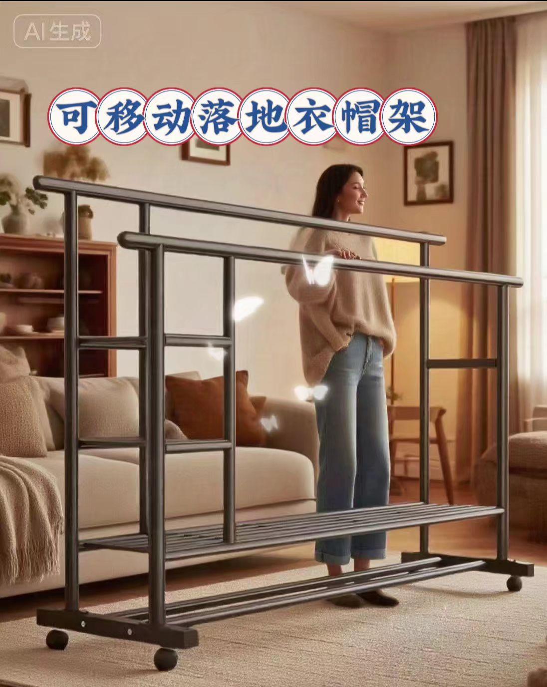 #收纳整理 #衣服收纳 #挂衣架 #衣帽架 #收纳神器