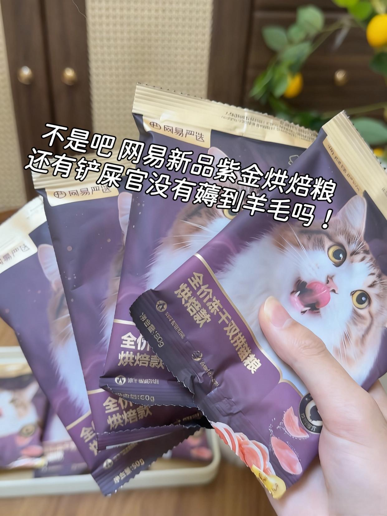 养猫的宝子们看过来!网易严选这款紫金烘焙猫粮也太懂咱毛孩子了吧~ 满满冻干镶嵌在猫粮里,100%鲜肉添加,0肉粉0豆类0诱食剂,营养又好消化,我家小猫吃得那叫一个香,脸蛋都圆润胖腮了! 现在9.9就能到手5包,这羊毛不薅简直亏大了!#养猫新手 #猫粮 #科学养宠 #网易猫粮