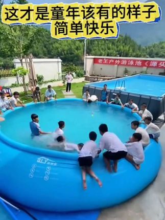 充气游泳池来了!#充气游泳池