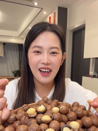 憨豆熊_夏威夷果新货奶香味500g/袋装甄选健康新鲜零食配开口器wT@DOU+小助手 @DOU+好生意 @DOU+上热门