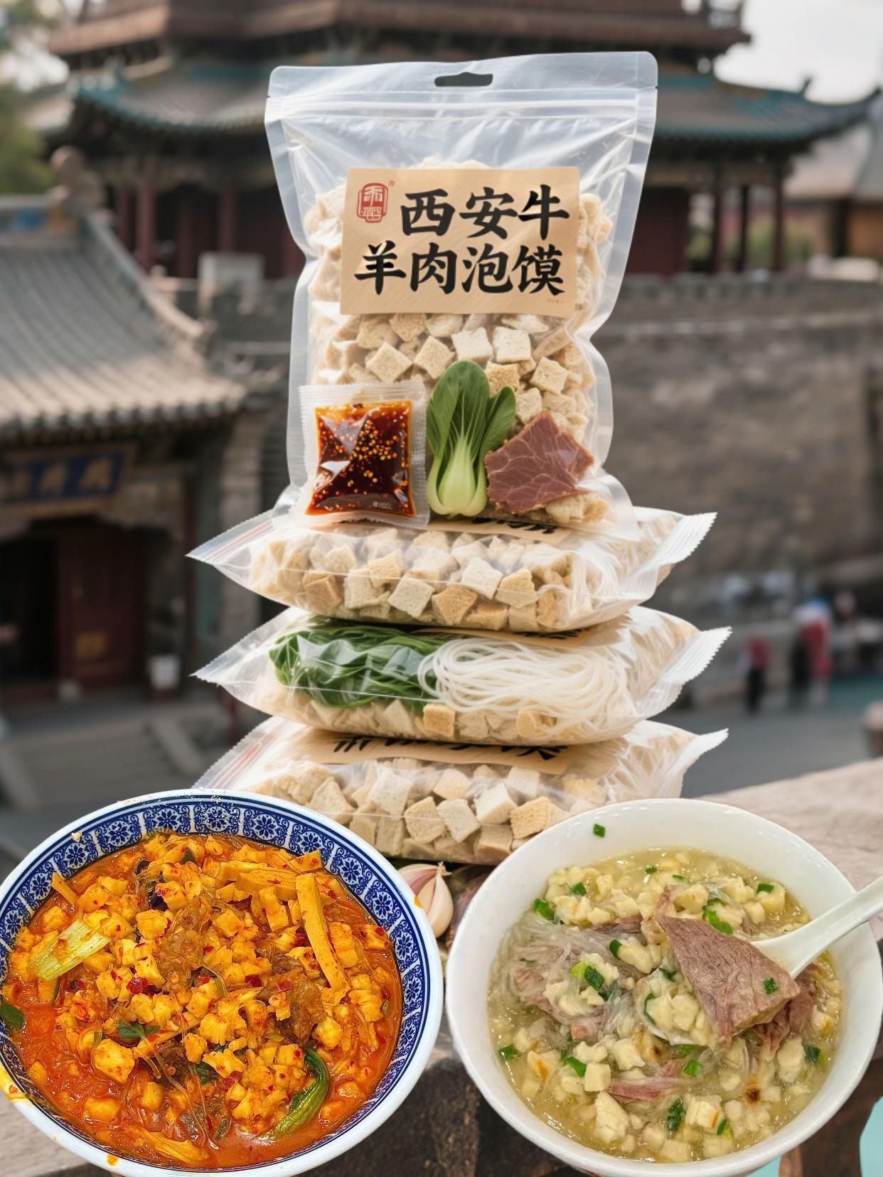 #地方特色美食 #陕西美食 西安特色美食牛羊肉泡馍,汤香馍劲道太好吃了!