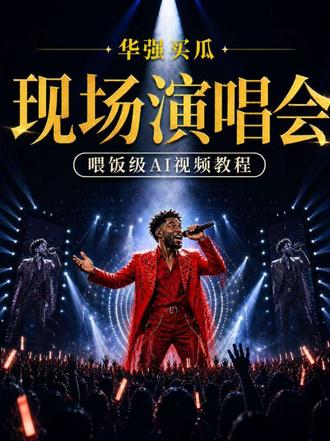 华强买瓜|现场演唱会AI视频教程来咯。好听又好看的演唱会现场 拆解从 AI 音乐制作到用一张宫格图生成整个演唱会视频全流程…#ai音乐 #ai视频 #ai视频教程 #ai演唱会 #ai创作浪潮计划