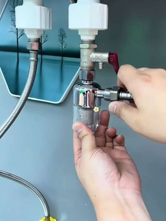 家里热水器有了这款#前置过滤器 #方便又实用 #实用工具 水暖配件