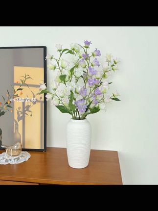 蓝铃花仿真假花摆设陶瓷花瓶客厅餐桌装饰摆件插花仿生花家居装饰#仿真花#摆件#陶瓷#好物#好东西一起分享