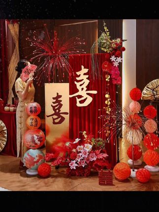订婚现场#订婚 #订婚宴 #订婚宴布置 #订婚宴布置