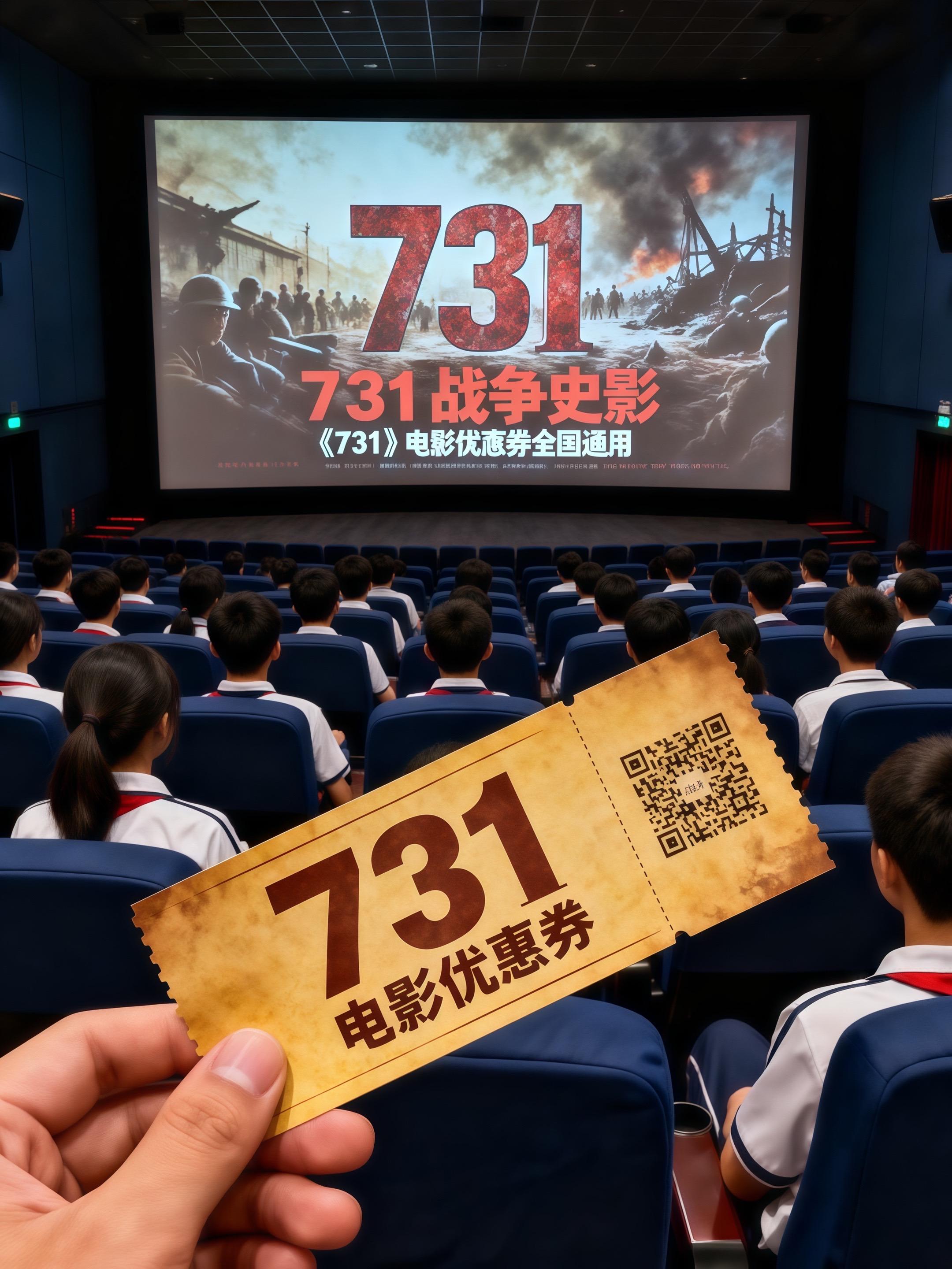 以影像为镜,每一幕都是对历史真相的庄严铭记与对生命尊严的深切捍卫。#一起看电影 #731电影 #铭记历史 #优惠券 #祖国万岁