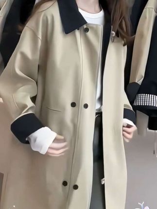 #风衣外套中长款 #气质穿搭 #休闲减龄穿搭