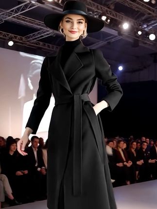 法式高端毛呢外套中长款女2025秋冬新款年轻气质修身羊毛大衣 #通勤穿搭如何摆脱土气感 #羊毛大衣 #高贵优雅 #气质女神穿搭 #高端大气上档次