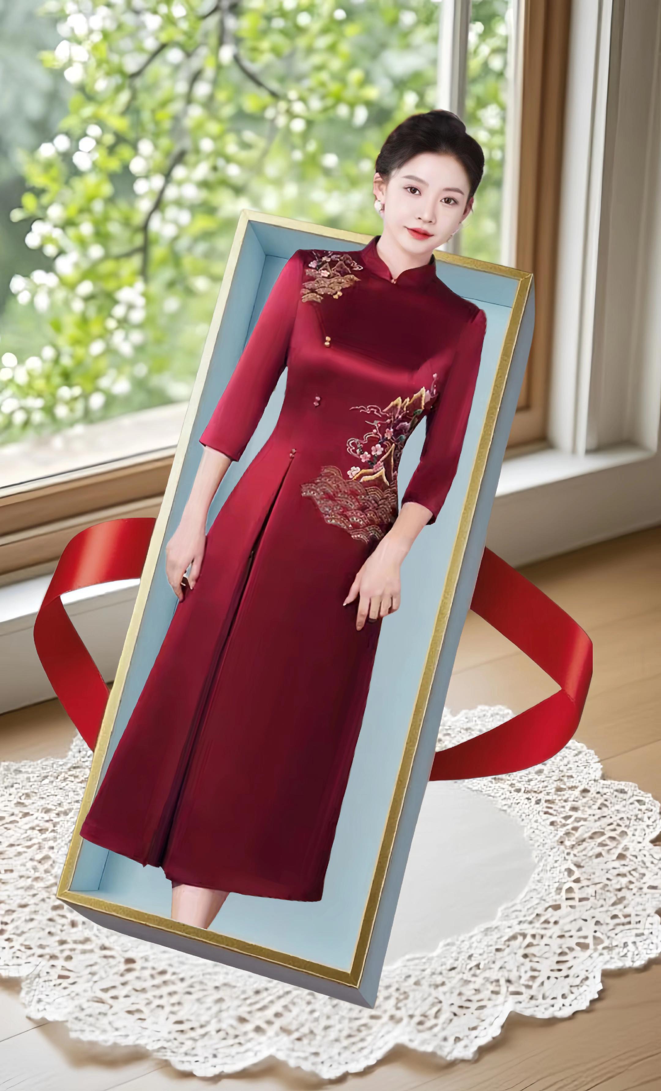 #喜欢旗袍关注我 #喜婆婆喜妈妈 #高级感穿搭 #时尚妈妈装 #我要上热门🔥